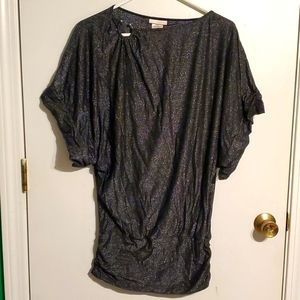 Michael Michael Kors women's S black matalic shirt